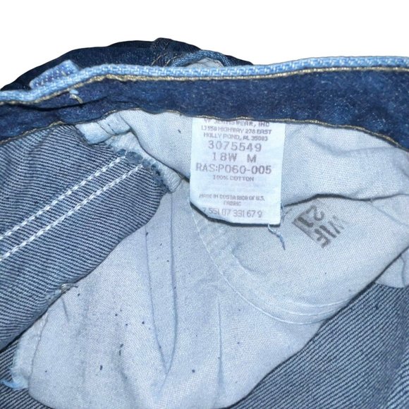 LEE Women Relaxed Jean 18W Dark Stone Tapered Cotton High Waist Plus 3075549 NWT - Picture 8 of 9